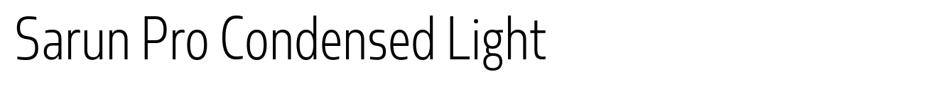 Sarun Pro Condensed Light